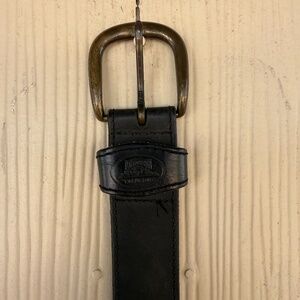 Genuine Black Leather Belt